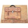 Image 1 : Geo Lawrence attache' case & tooled ladies belt
