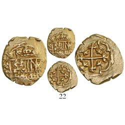 Mexico City, Mexico, cob 1 escudo, (171)2(J), mintmark oM, from the 1715 Fleet.