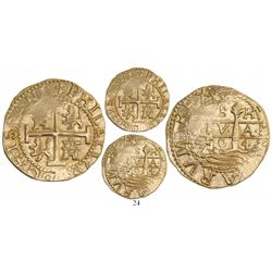 Lima, Peru, cob 8 escudos, 1704H, rare, from the 1715 Fleet, encapsulated NGC MS 61.