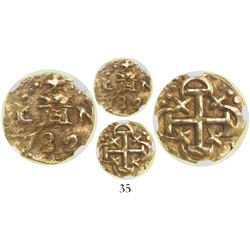 Lima, Peru, cob 1 escudo, 1732N, encapsulated NGC AU 58.