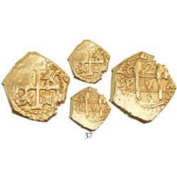 Cuzco, Peru, cob 2 escudos, 1698M, from the 1715 Fleet.