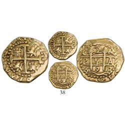 Cuzco, Peru, cob 2 escudos, 1698M.