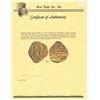 Image 2 : Bogota, Colombia, cob 2 escudos, 1713 (full date, with 3 punched over "backwards" 3), from the 1715 