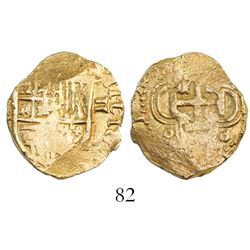 Seville, Spain, cob 2 escudos, Philip III, assayer not visible.