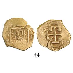 Seville, Spain, cob 1 escudo, Philip III, assayer D.