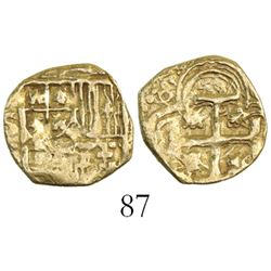 Seville, Spain, cob 1 escudo, Philip III, assayer not visible.