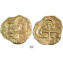 Seville, Spain, cob 8 escudos, Philip IV, assayer R/BR(?).