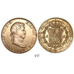 Mexico City, Mexico, bust 8 escudos, Ferdinand VII, 1820JJ.