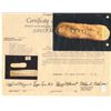 Image 2 : Small, flat Peruvian gold bar #35, 410 grams, marked with fineness XXIII: (23.5K) and assayer MOSQVE