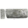Image 1 : Silver "tumbaga" bar #M-38, 5 lb 2-1/2 oz av., marked with partial fineness and assayer B~Vo, from t