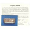 Image 2 : Silver "tumbaga" bar #M-38, 5 lb 2-1/2 oz av., marked with partial fineness and assayer B~Vo, from t