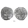 Image 1 : Potosi, Bolivia, cob 8 reales, 1621T, quadrants of cross transposed, Grade 1.