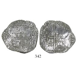 Potosi, Bolivia, cob 4 reales, (16)17(M), Grade 2.