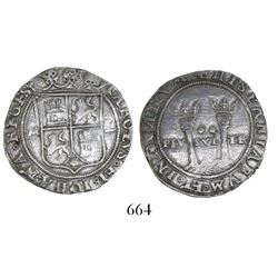 Mexico City, Mexico, 2 reales, Charles-Joanna, "Late Series," assayer L to right, mintmark M to left