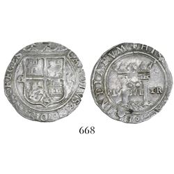 Mexico City, Mexico, 2 reales, Charles-Joanna, "Late Series," assayer O to left, mintmark M to right