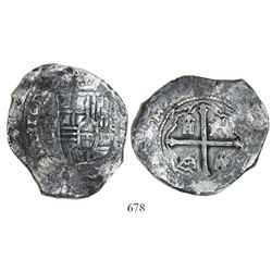 Mexico City, Mexico, cob 8 reales, 1652P.