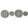 Image 1 : Lot of 2 Lima, Peru, cob 4R and 1/2R, Philip II, assayer Diego de la Torre.