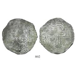 Potosi, Bolivia, cob 8 reales, 1617M.