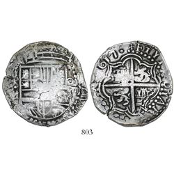 Potosi, Bolivia, cob 8 reales, 1617M.