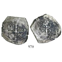 Potosi, Bolivia, cob 4 reales, 1718Y.