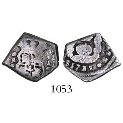 Guatemala, cob 1 real, 1739J.