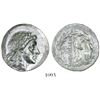 Image 1 : Myrina, Aeolis, AR tetradrachm, 155-145 BC, Stephanophoric type.