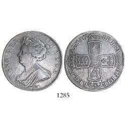Great Britain (London, England), half crown, Anne, 1703, with VIGO below bust.