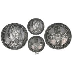 Great Britain (London, England), sixpence, George II, 1746, with LIMA below bust.