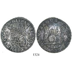 Mexico City, Mexico, pillar 8 reales, Philip V, 1739MF.