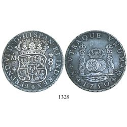 Mexico City, Mexico, pillar 8 reales, Ferdinand VI, 1750MF.