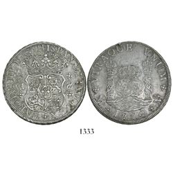 Mexico City, Mexico, pillar 8 reales, Charles III, 1770FM.