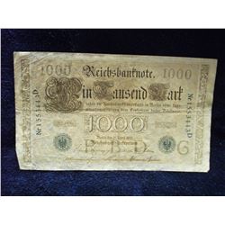 1910 GERMAN 1000 REICHS BANK NOTE (L792-1)