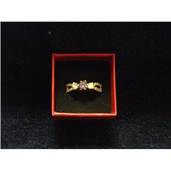 SWAROVSKI GOLD PLATED CRYSTAL ELEMENTS RING (L792-15)