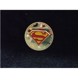 SUPERMAN SILVER PLATED COIN (L792-18)