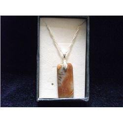NATURAL STONE PENDANT WITH CHAIN (L792-25)