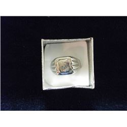 MEN'S SILVER PLATED RING (L793-1) - CHOICE