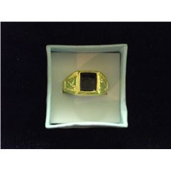 MEN'S SILVER PLATED RING (L793-2) - CHOICE