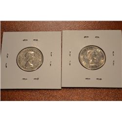 (2) Canada Nickles: 1963-64