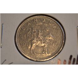 (2) 1973 Canada Quarter - Small Bust