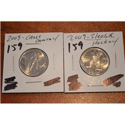 (2) 2009 Canada Quarter - (CC, SH) - UNC