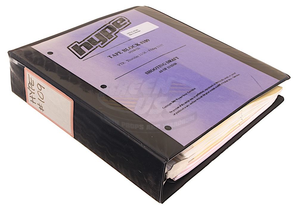 Hype (TV) - Production Used Continuity Binder