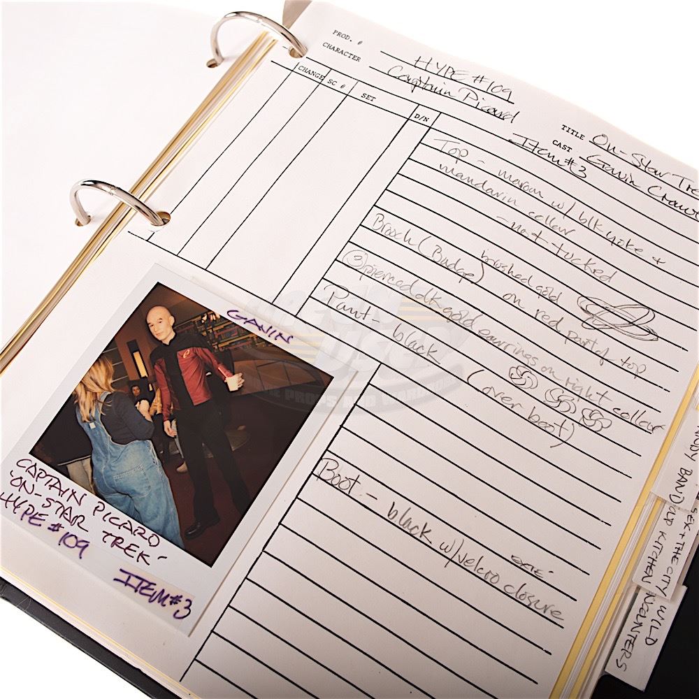 Hype (TV) - Production Used Continuity Binder
