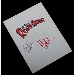 Who Framed Roger Rabbit - Autographed Cast & Crew Credits Fold-Out
