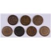 Image 2 : LOT OF ( 7 ) 1860 INDIAN CENTS GOOD-FINE