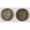 Image 1 : 1897 AND 1899 BARBER HALF DOLLARS, VG