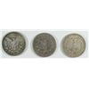 Image 2 : 3-MORGAN SILVER DOLLARS, 1882 VF, 1883 VF & 1882-S XF