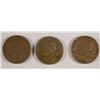Image 1 : LOT OF ( 3 ) FLYING EAGLE CENTS, ( 2 ) 1857 FINE, ( 1 ) 1858 VG