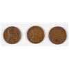 Image 1 : LOT OF ( 3 ) BETTER DATE LINCOLN CENTS, 1911-S F, 1922-D VG, 1926-S VF