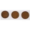 Image 2 : LOT OF ( 3 ) BETTER DATE LINCOLN CENTS, 1911-S F, 1922-D VG, 1926-S VF