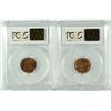Image 2 : LOT OF ( 2 ) 1941 LINCOLN CENTS, PCGS MS-66 RED